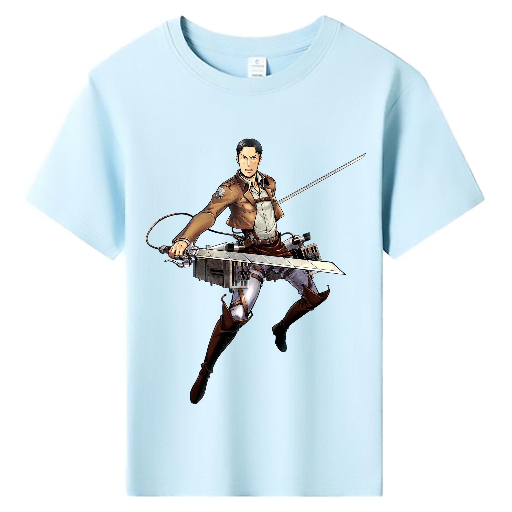 （画像用） 進撃の巨人 Attack on Titan 綿100％キッズTシャツ（フロントプリント）